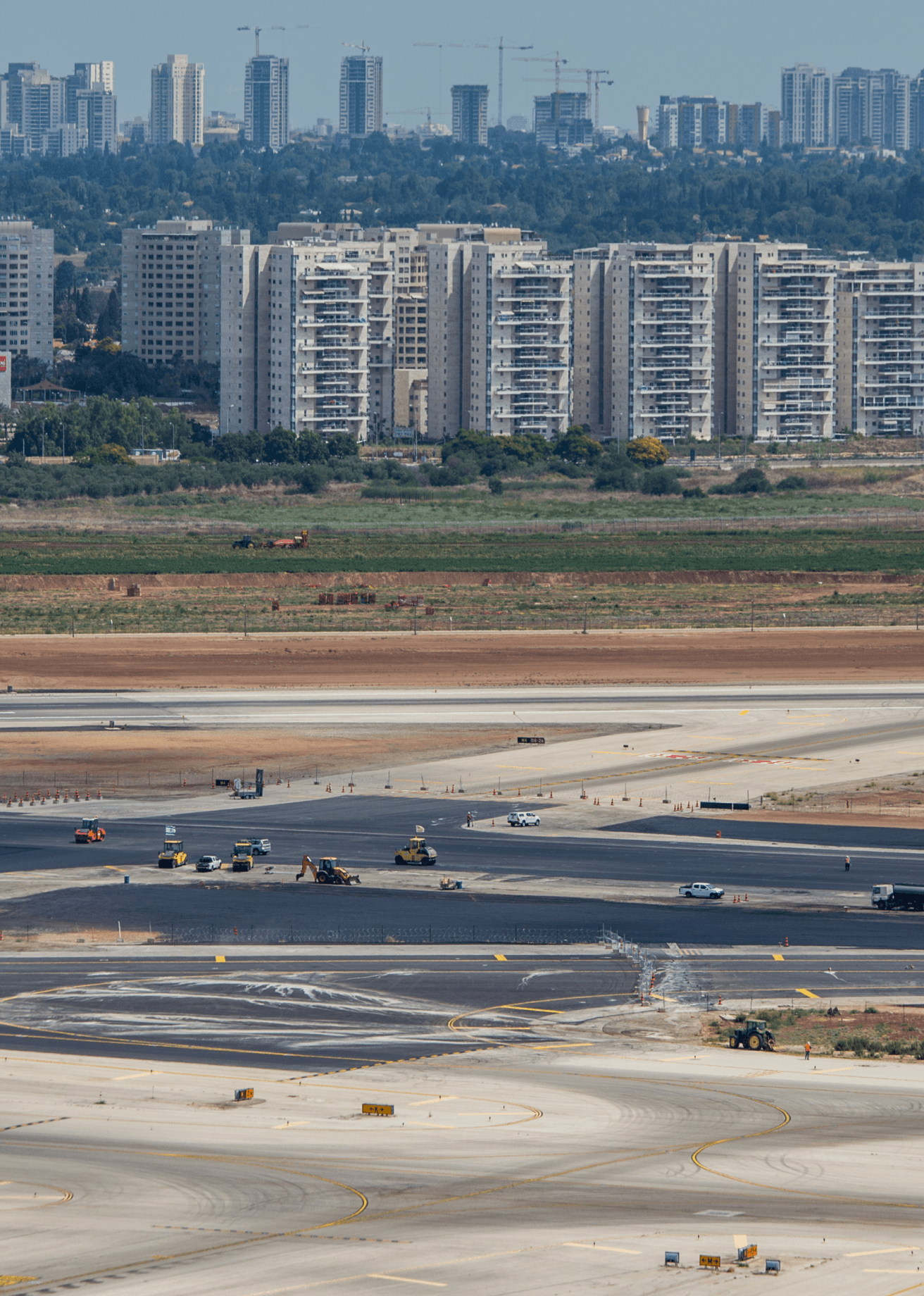 Takeoff and Landing Runways at Ben Gurion Airport