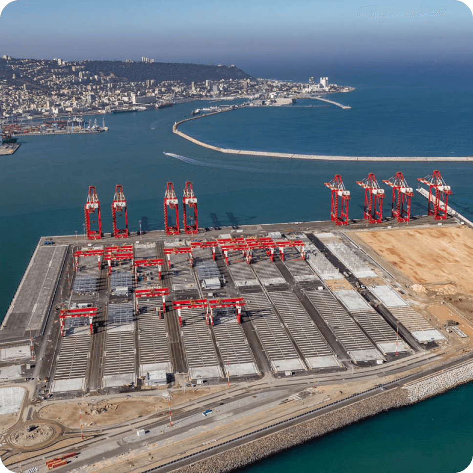 מפרץ הנמל החדש בחיפה The New Haifa Port Bay