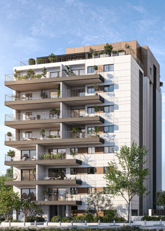 שני בניינים המתנשאים לגובה 9 קומות Two 9 Story Buildings